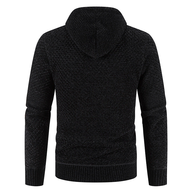 Men's Ribbed Knit Warm Cardigan Sweater